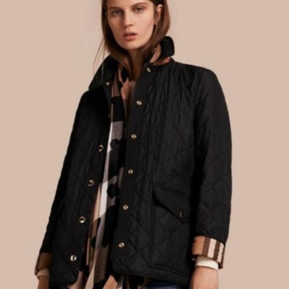 Burberry Westbridge Diamond Quilted Jacket Black XS